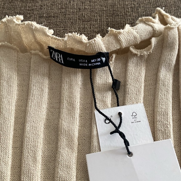 Zara Ribbed Top - Picture 4 of 4